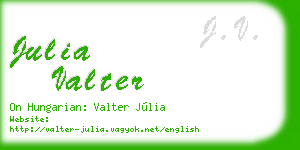 julia valter business card