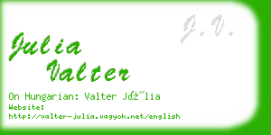 julia valter business card